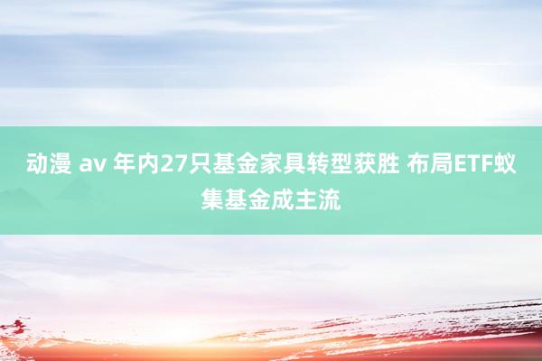 动漫 av 年内27只基金家具转型获胜 布局ETF蚁集基金成主流