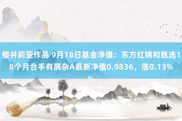 樱井莉亚作品 9月18日基金净值：东方红锦和甄选18个月合手有羼杂A最新净值0.9836，涨0.13%