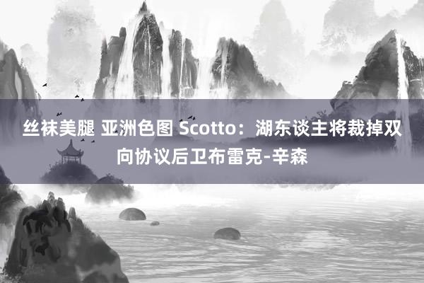 丝袜美腿 亚洲色图 Scotto：湖东谈主将裁掉双向协议后卫布雷克-辛森