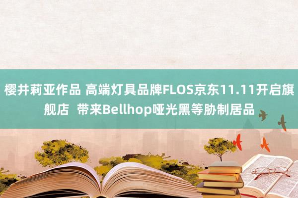 樱井莉亚作品 高端灯具品牌FLOS京东11.11开启旗舰店  带来Bellhop哑光黑等胁制居品