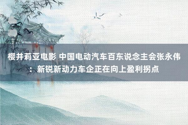 樱井莉亚电影 中国电动汽车百东说念主会张永伟：新锐新动力车企正在向上盈利拐点