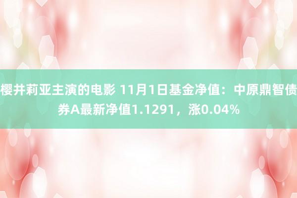 樱井莉亚主演的电影 11月1日基金净值：中原鼎智债券A最新净值1.1291，涨0.04%