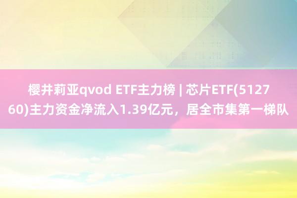 樱井莉亚qvod ETF主力榜 | 芯片ETF(512760)主力资金净流入1.39亿元，居全市集第一梯队