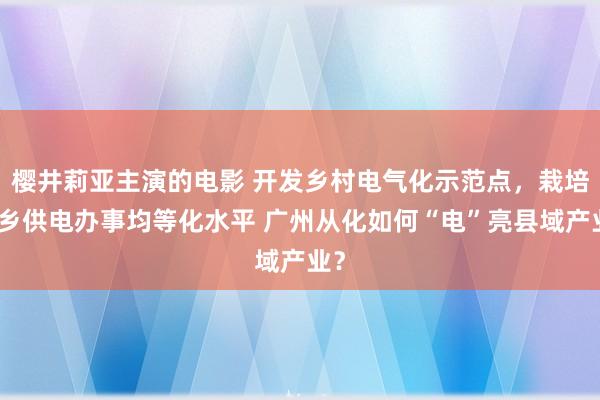 樱井莉亚主演的电影 开发乡村电气化示范点，栽培城乡供电办事均等化水平 广州从化如何“电”亮县域产业？